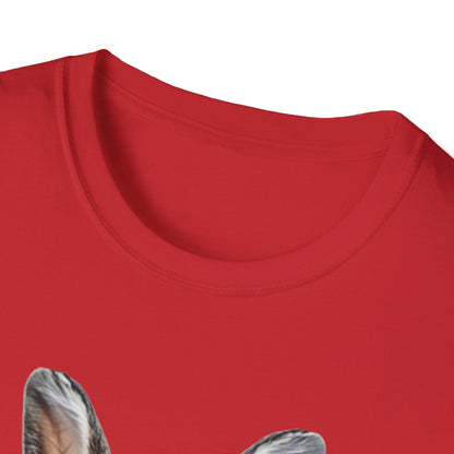 Bunny in Glasses T-Shirt — Cute Rabbit with Blue Bow Tee