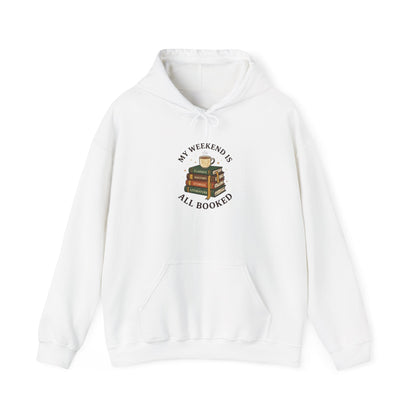 My Weekend Is All Booked Hoodie | Book Lover, Reading Shirt, Dark Academia