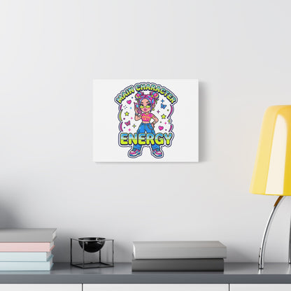 Main Character Energy Canvas | Y2K Aesthetic, Retro Internet Pop Art