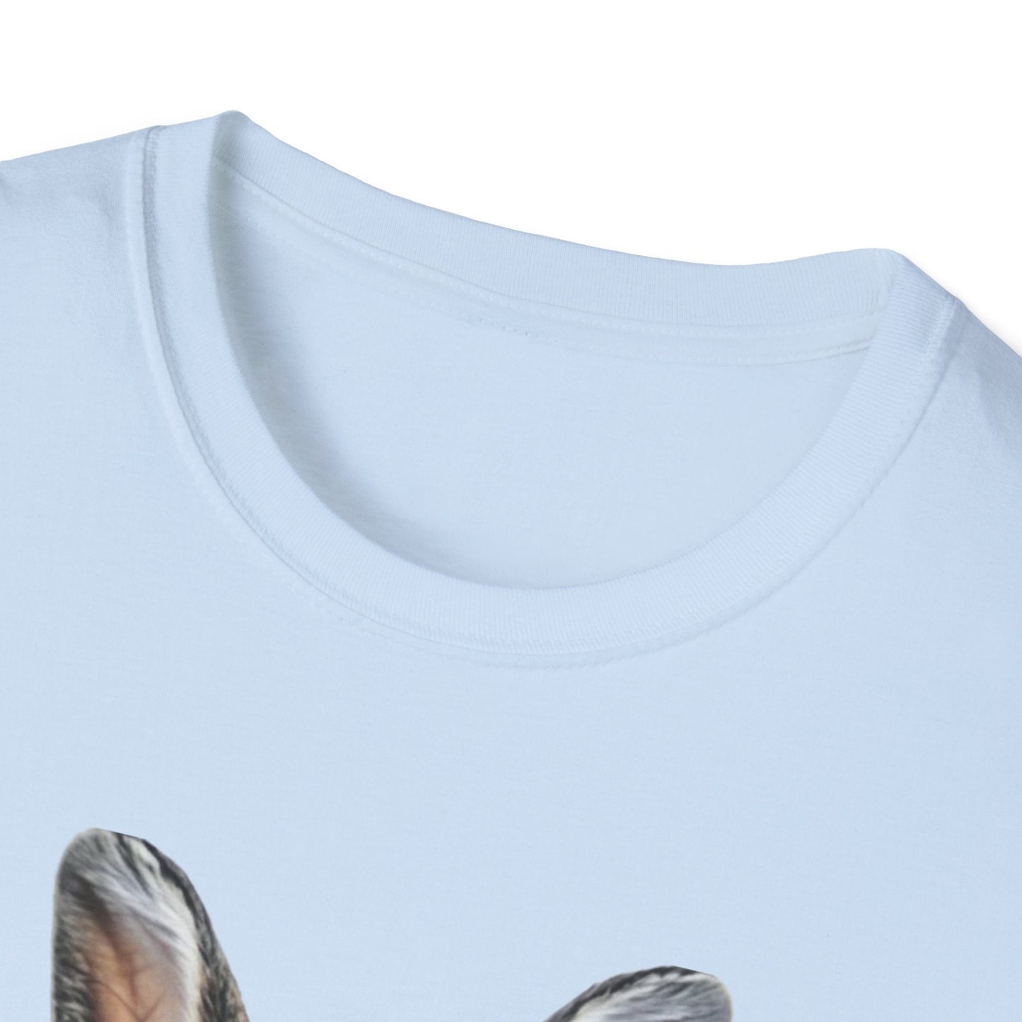 Bunny in Glasses T-Shirt — Cute Rabbit with Blue Bow Tee