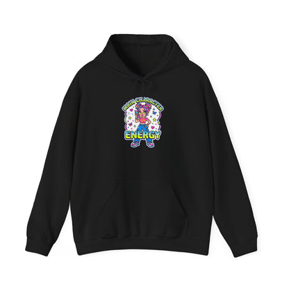 Playful Y2K Sassy Energy Hoodie | 2000s Aesthetic, Retro Internet Graphic