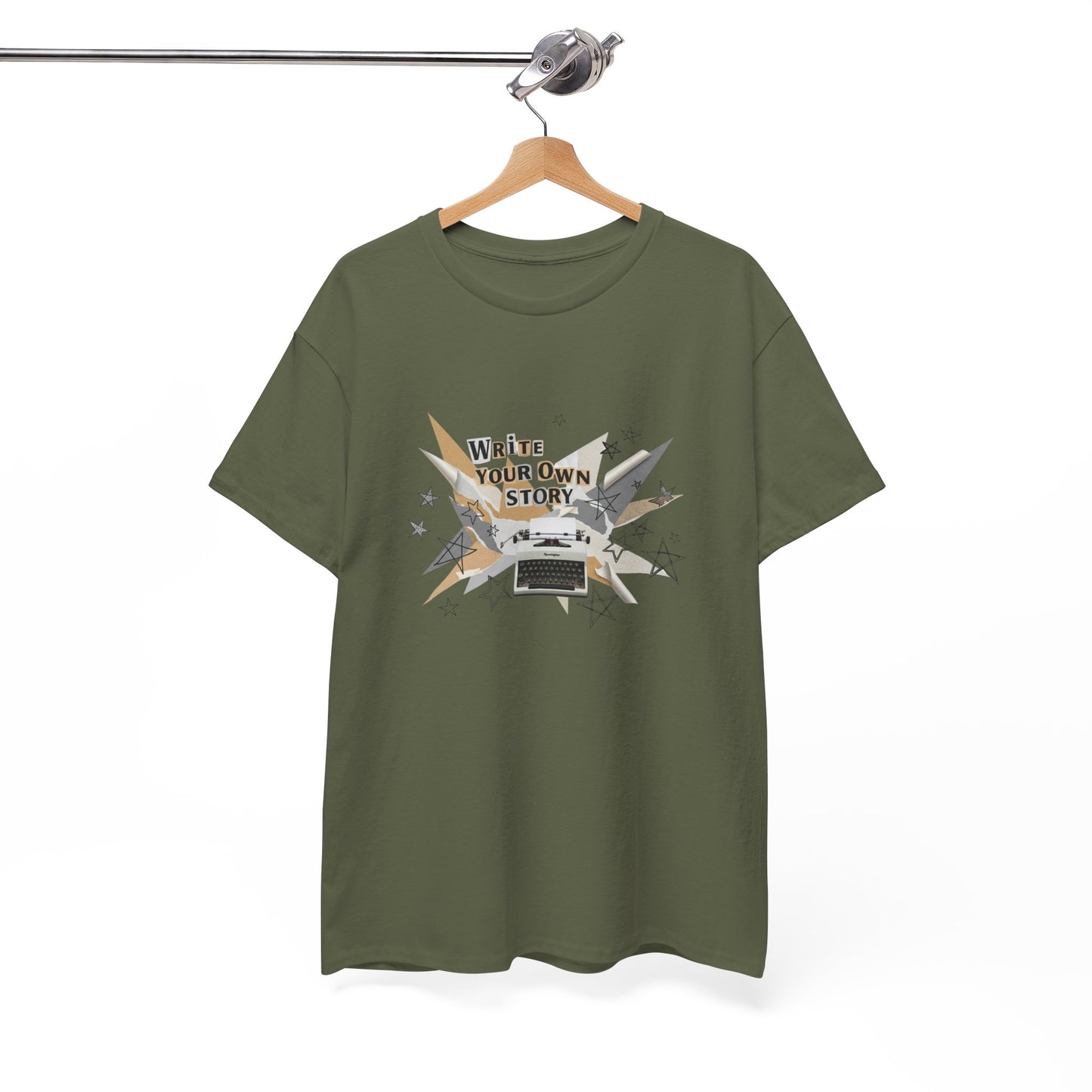 Write Your Own Story T-Shirt — Typewriter Graphic Tee Writer Gift Inspirational
