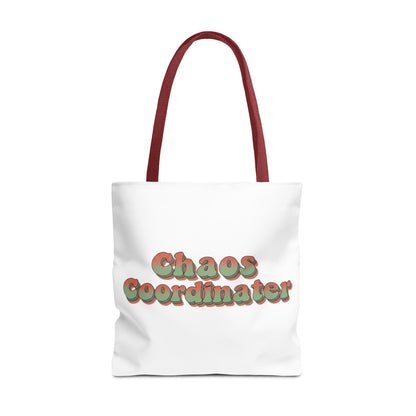Chaos Coordinator Tote Bag Funny Gift for Mom Teacher Office Women Reusable