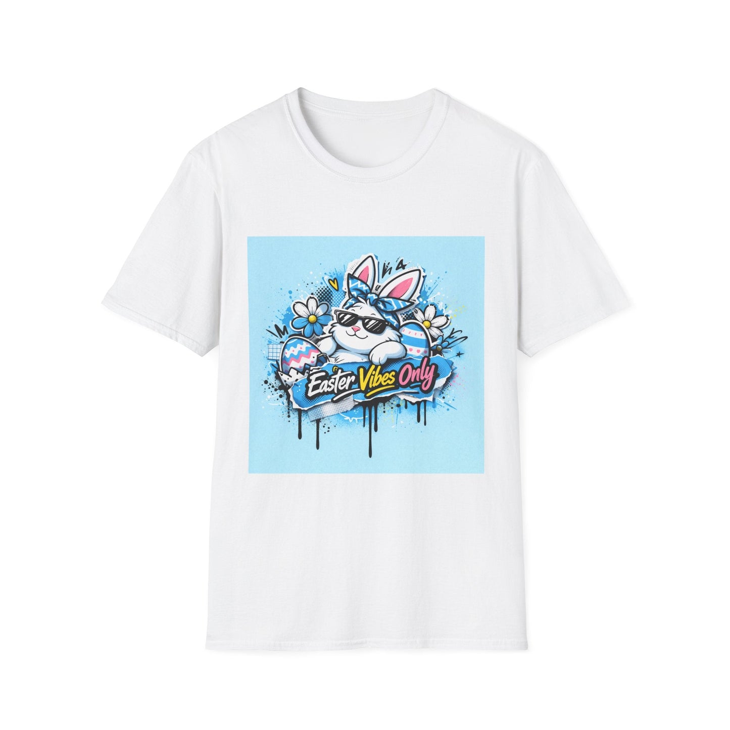 Easter Vibes Only T-Shirt — Cool Bunny Graphic Tee
