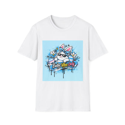 Easter Vibes Only T-Shirt — Cool Bunny Graphic Tee