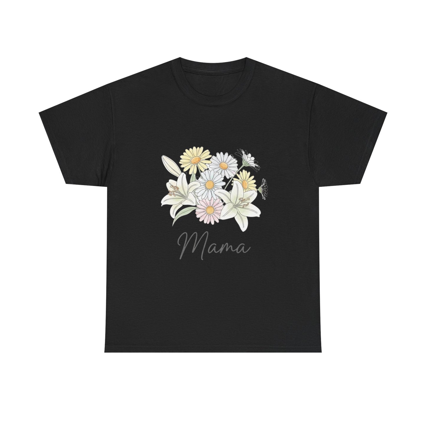 Mama Floral Tee — Pastel Daisy Bouquet Mother's Day Shirt