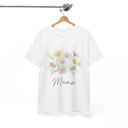 Mama Floral Tee — Pastel Daisy Bouquet Mother's Day Shirt