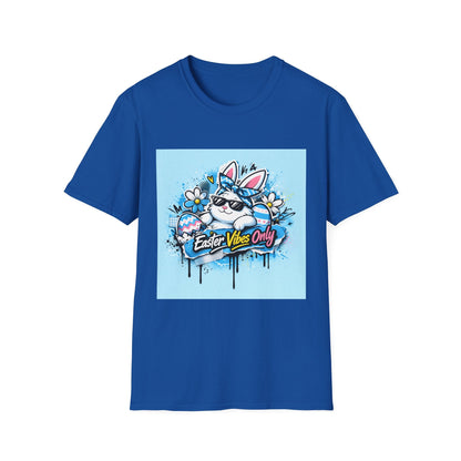 Easter Vibes Only T-Shirt — Cool Bunny Graphic Tee