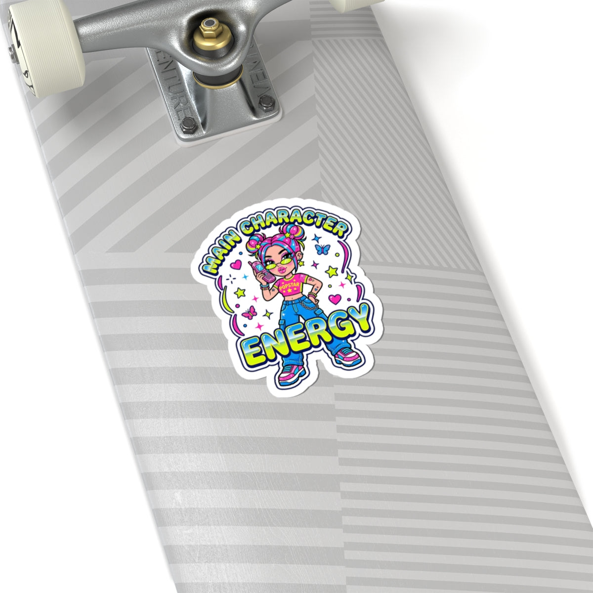 Main Character Energy Sticker | Y2K aesthetic, 2000s retro internet style