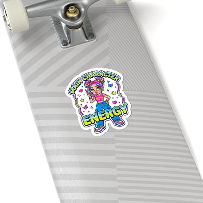 Main Character Energy Sticker | Y2K aesthetic, 2000s retro internet style
