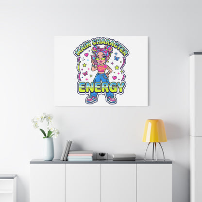 Main Character Energy Canvas | Y2K Aesthetic, Retro Internet Pop Art