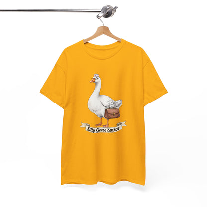 Goose Savior T-Shirt — Vintage Illustrated Goose Tee Whimsical Animal Gift