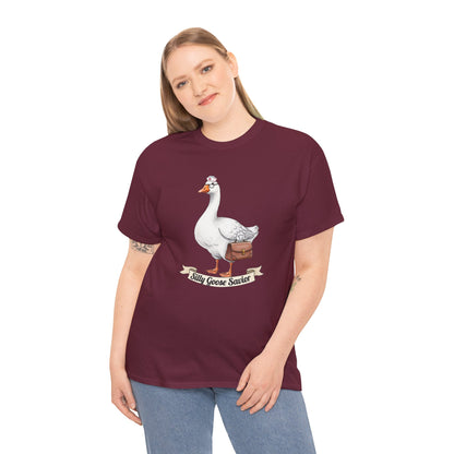 Goose Savior T-Shirt — Vintage Illustrated Goose Tee Whimsical Animal Gift