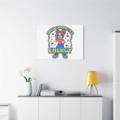 Main Character Energy Canvas | Y2K Aesthetic, Retro Internet Pop Art