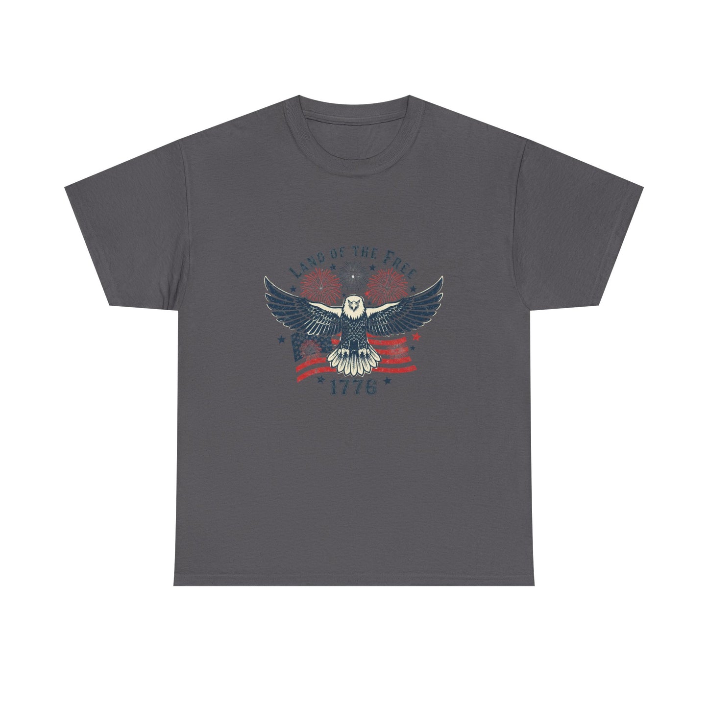 Land of the Free Eagle T-Shirt — 1776 Vintage Patriotic American Tee Gift