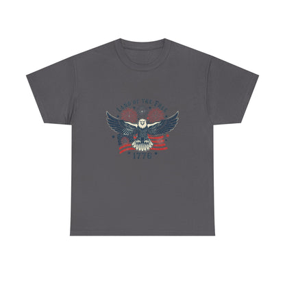 Land of the Free Eagle T-Shirt — 1776 Vintage Patriotic American Tee Gift