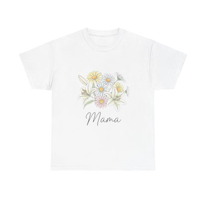 Mama Floral Tee — Pastel Daisy Bouquet Mother's Day Shirt