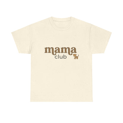Mama Club Tee — Leopard Print 'Mama Club' Graphic T-Shirt