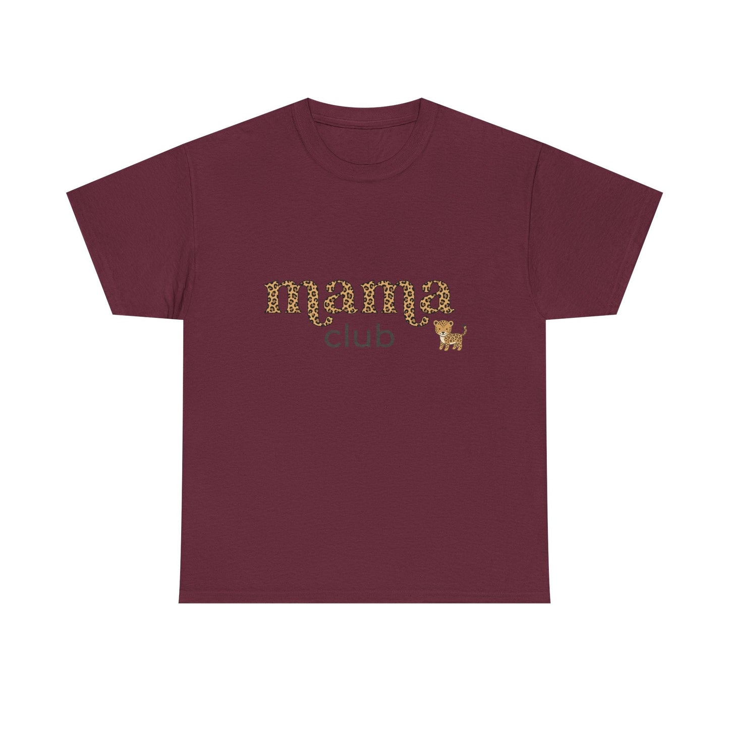 Mama Club Tee — Leopard Print 'Mama Club' Graphic T-Shirt
