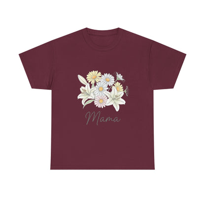 Mama Floral Tee — Pastel Daisy Bouquet Mother's Day Shirt