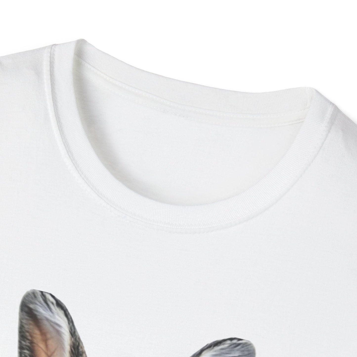 Bunny in Glasses T-Shirt — Cute Rabbit with Blue Bow Tee