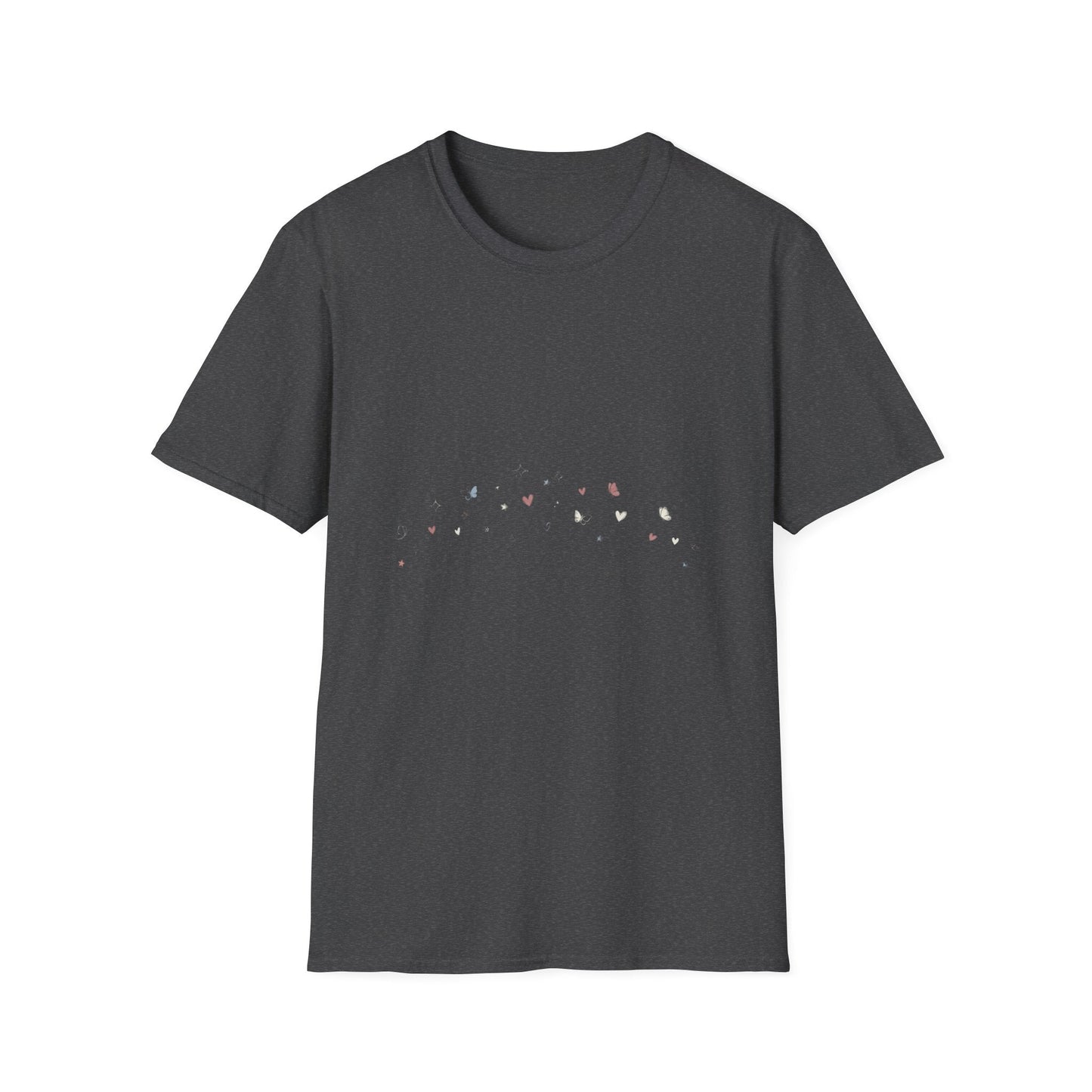 Floral Minimalist T‑Shirt — "Small Kind of Lovely" Chest Script