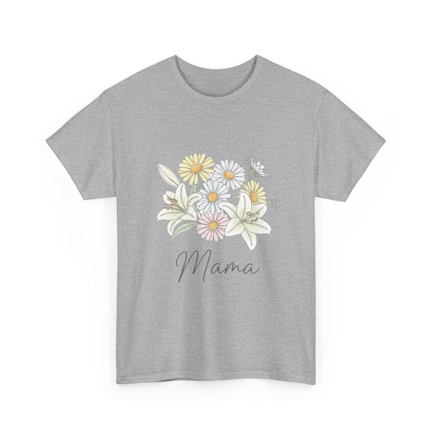 Mama Floral Tee — Pastel Daisy Bouquet Mother's Day Shirt