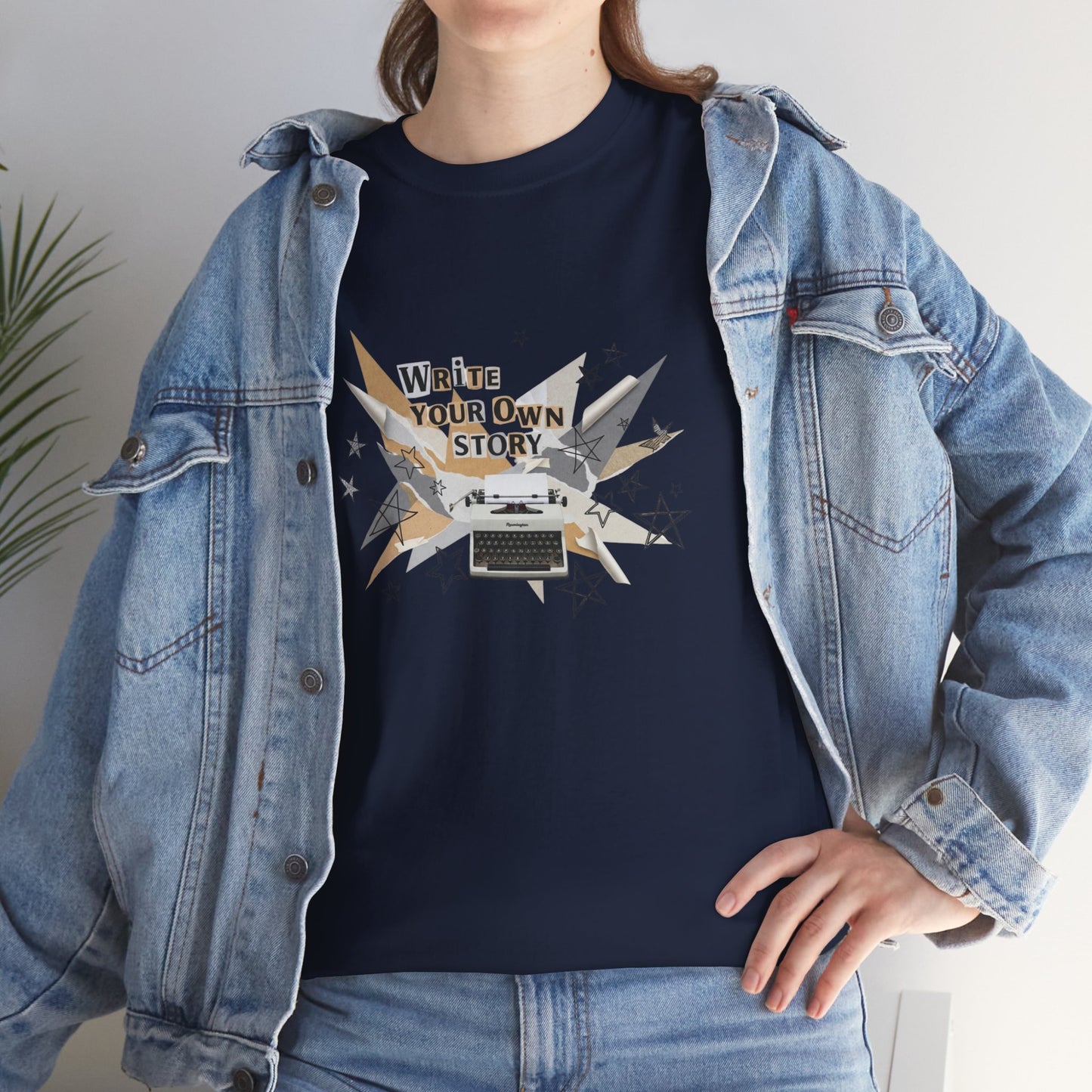 Write Your Own Story T-Shirt — Typewriter Graphic Tee Writer Gift Inspirational