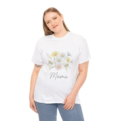 Mama Floral Tee — Pastel Daisy Bouquet Mother's Day Shirt