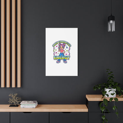 Main Character Energy Canvas | Y2K Aesthetic, Retro Internet Pop Art