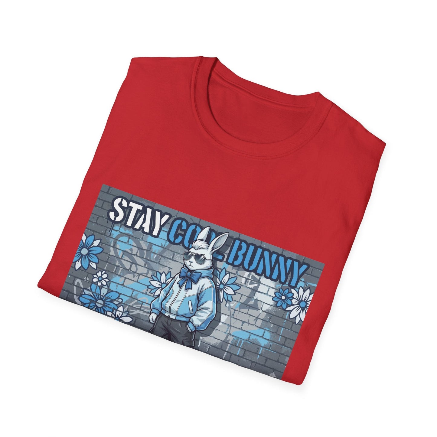 Stay Cool Bunny T-Shirt — Retro Street Art Rabbit Graphic Tee