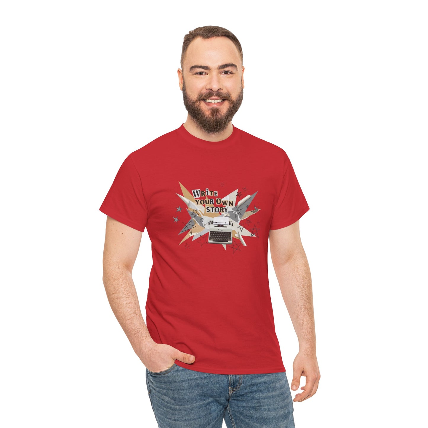 Write Your Own Story T-Shirt — Typewriter Graphic Tee Writer Gift Inspirational