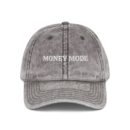Money Mode Vintage Embroidered Cap — Washed Red Dad Hat
