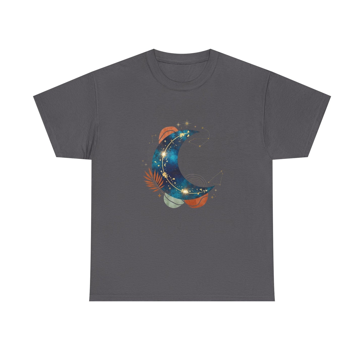 Celestial Moon Graphic Tee — Starry Crescent Night Shirt Boho Gift for Her