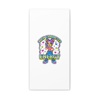 Main Character Energy Canvas | Y2K Aesthetic, Retro Internet Pop Art
