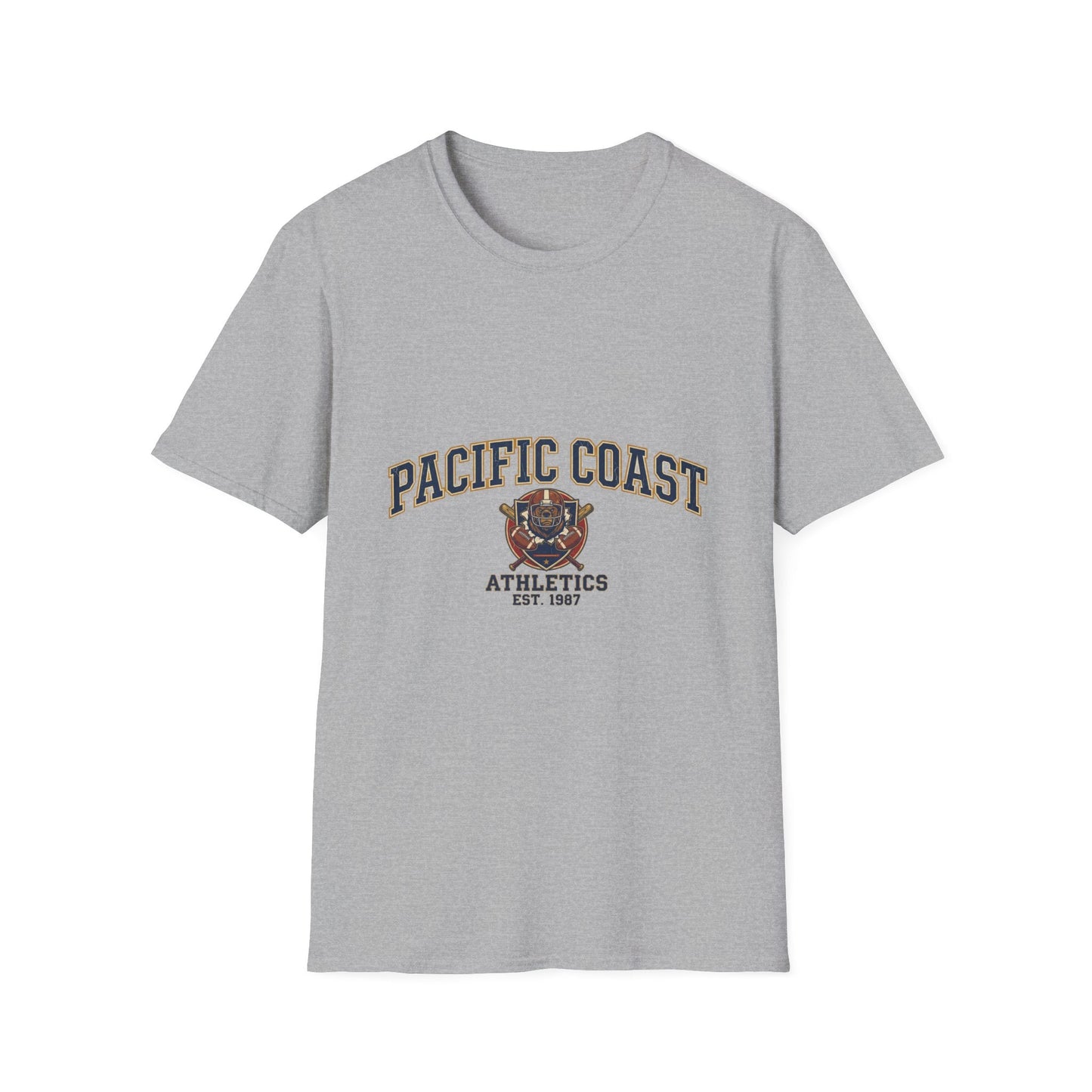 Pacific Coast Athletics T-Shirt — Vintage Bear College Tee
