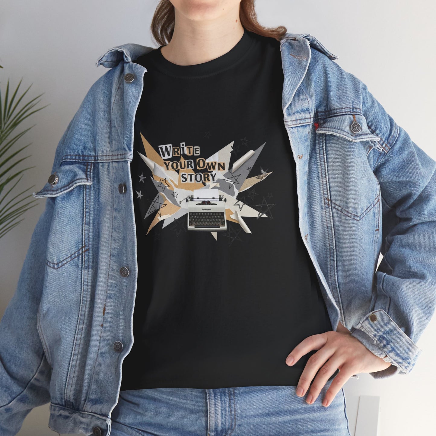 Write Your Own Story T-Shirt — Typewriter Graphic Tee Writer Gift Inspirational