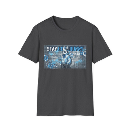 Stay Cool Bunny T-Shirt — Retro Street Art Rabbit Graphic Tee
