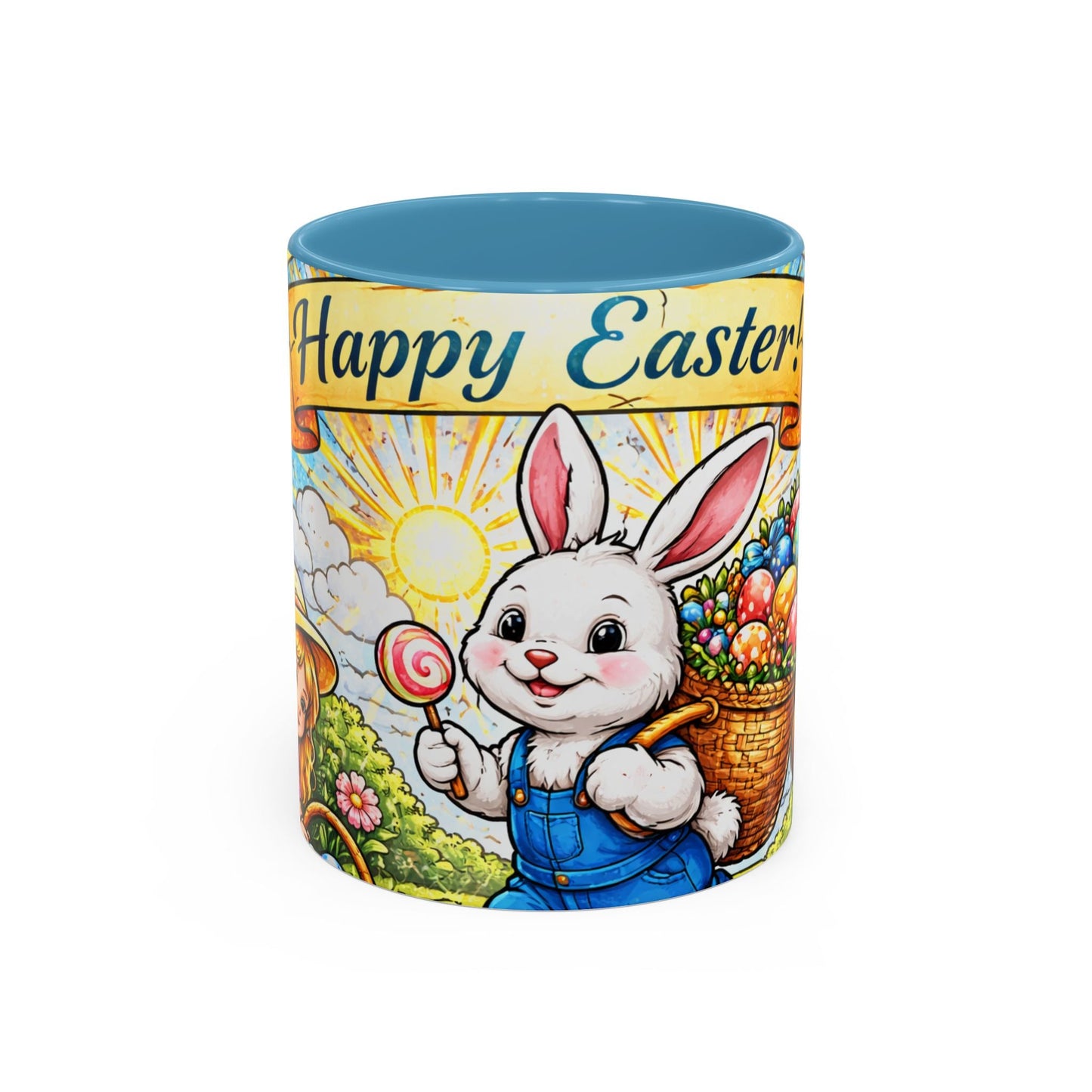 Easter Bunny Mug 11oz Happy Easter Ceramic Coffee Cup Spring Gift Kids Family