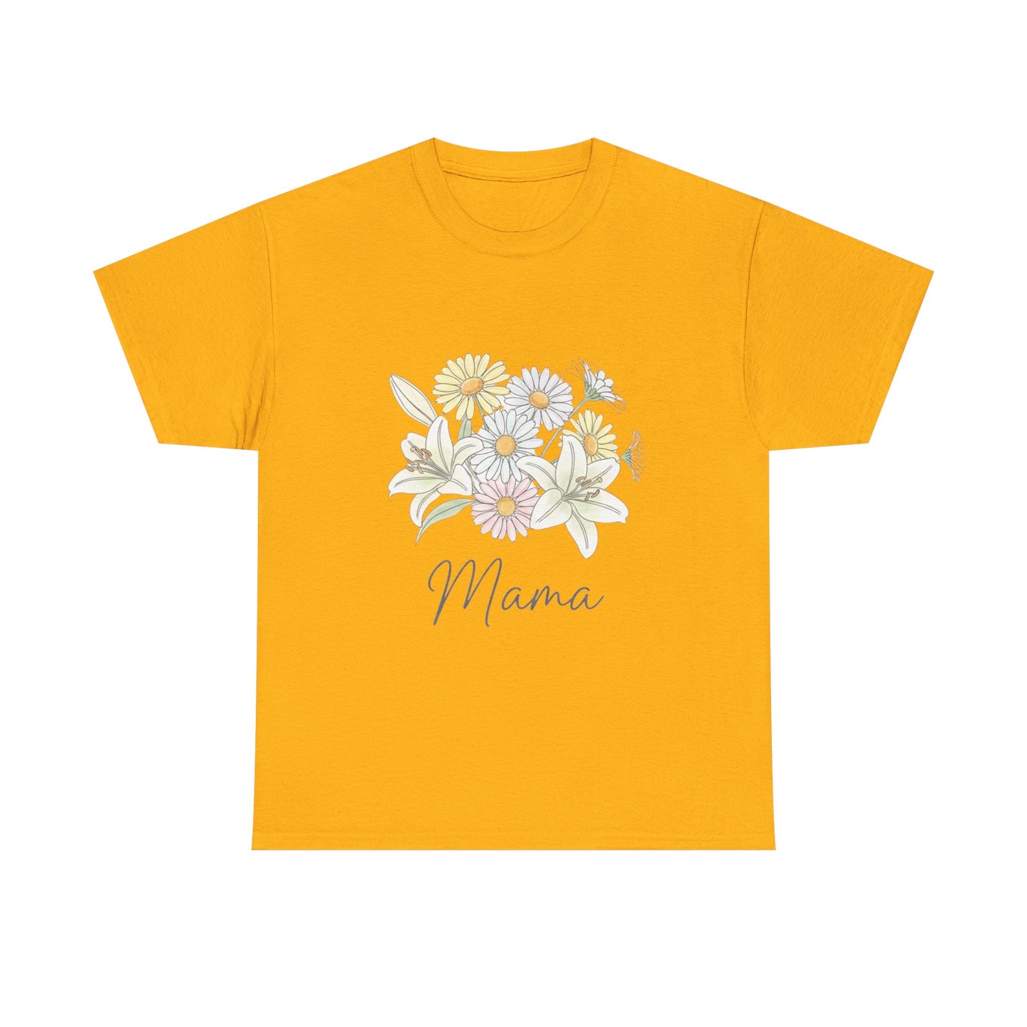 Mama Floral Tee — Pastel Daisy Bouquet Mother's Day Shirt