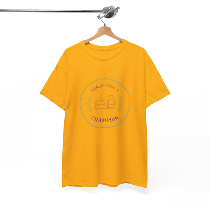 Champion of Midnight Snack T-Shirt — Funny Cozy Graphic Tee Relaxation Gift