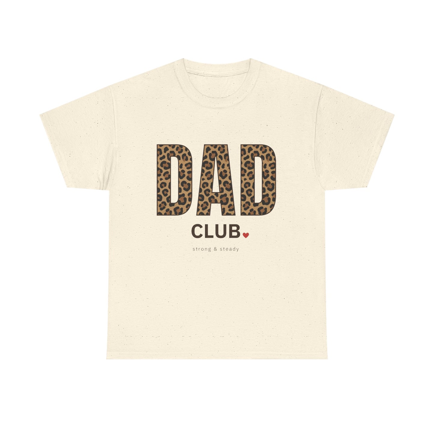 Dad Club Leopard Print T-Shirt — Father's Day Casual Tee