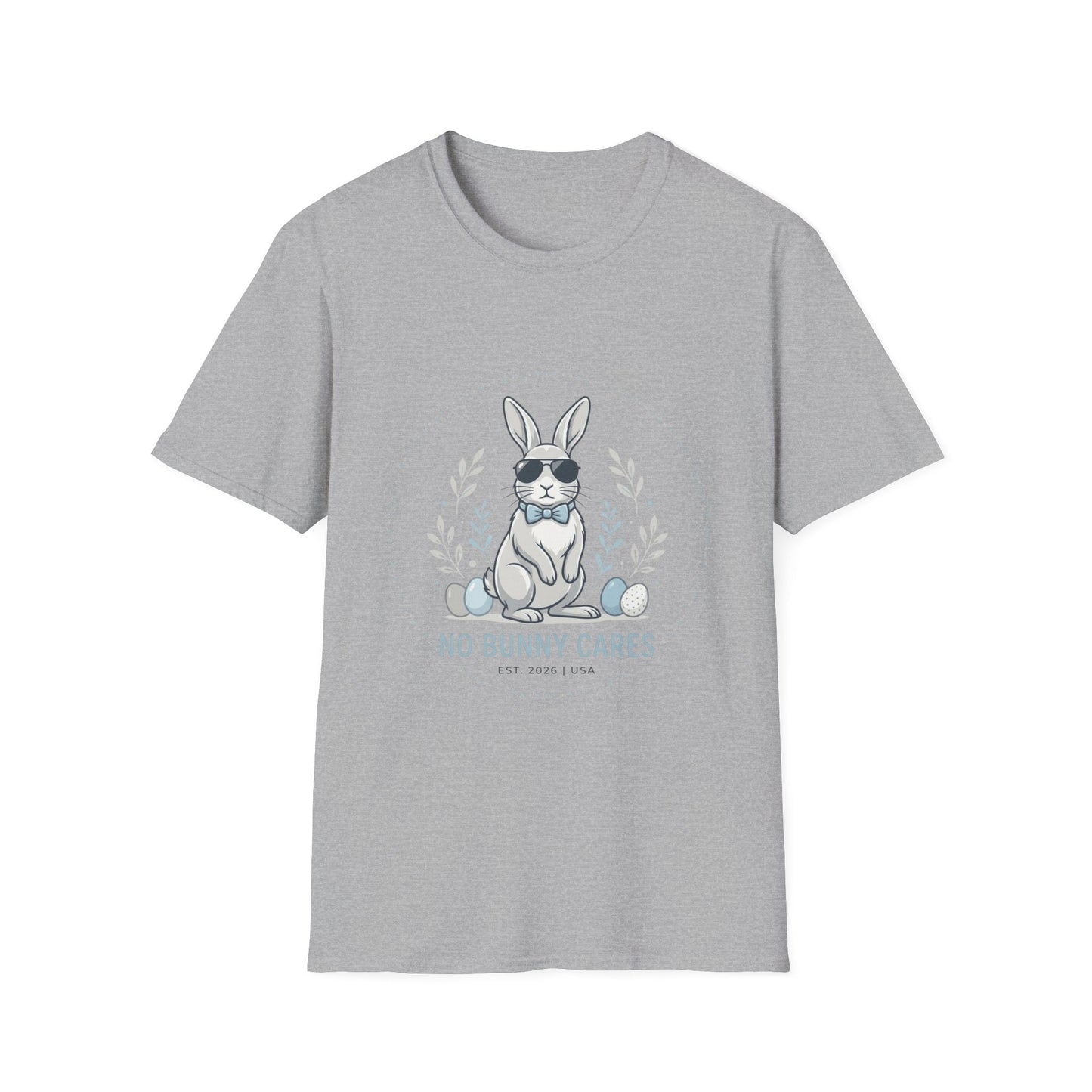 No Bunny Cares T-Shirt — Cool Bunny Graphic Tee (Easter & Casual Wear)