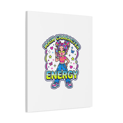 Main Character Energy Canvas | Y2K Aesthetic, Retro Internet Pop Art