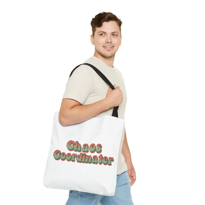 Chaos Coordinator Tote Bag Funny Gift for Mom Teacher Office Women Reusable