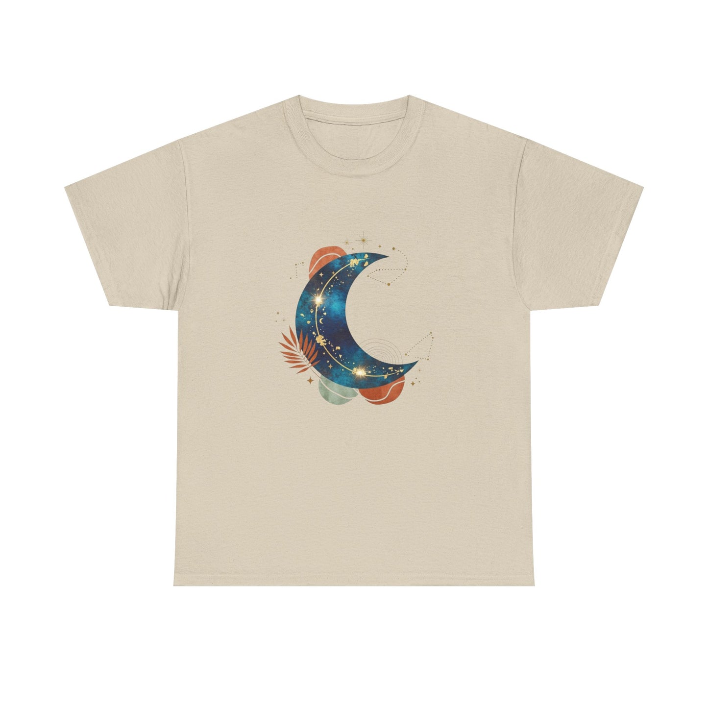 Celestial Moon Graphic Tee — Starry Crescent Night Shirt Boho Gift for Her