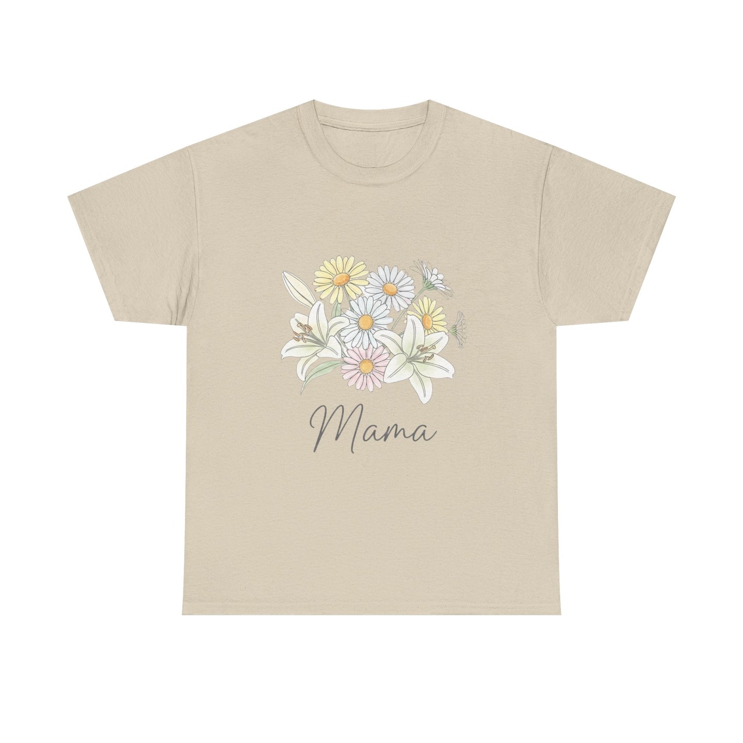 Mama Floral Tee — Pastel Daisy Bouquet Mother's Day Shirt