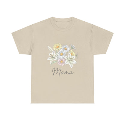 Mama Floral Tee — Pastel Daisy Bouquet Mother's Day Shirt