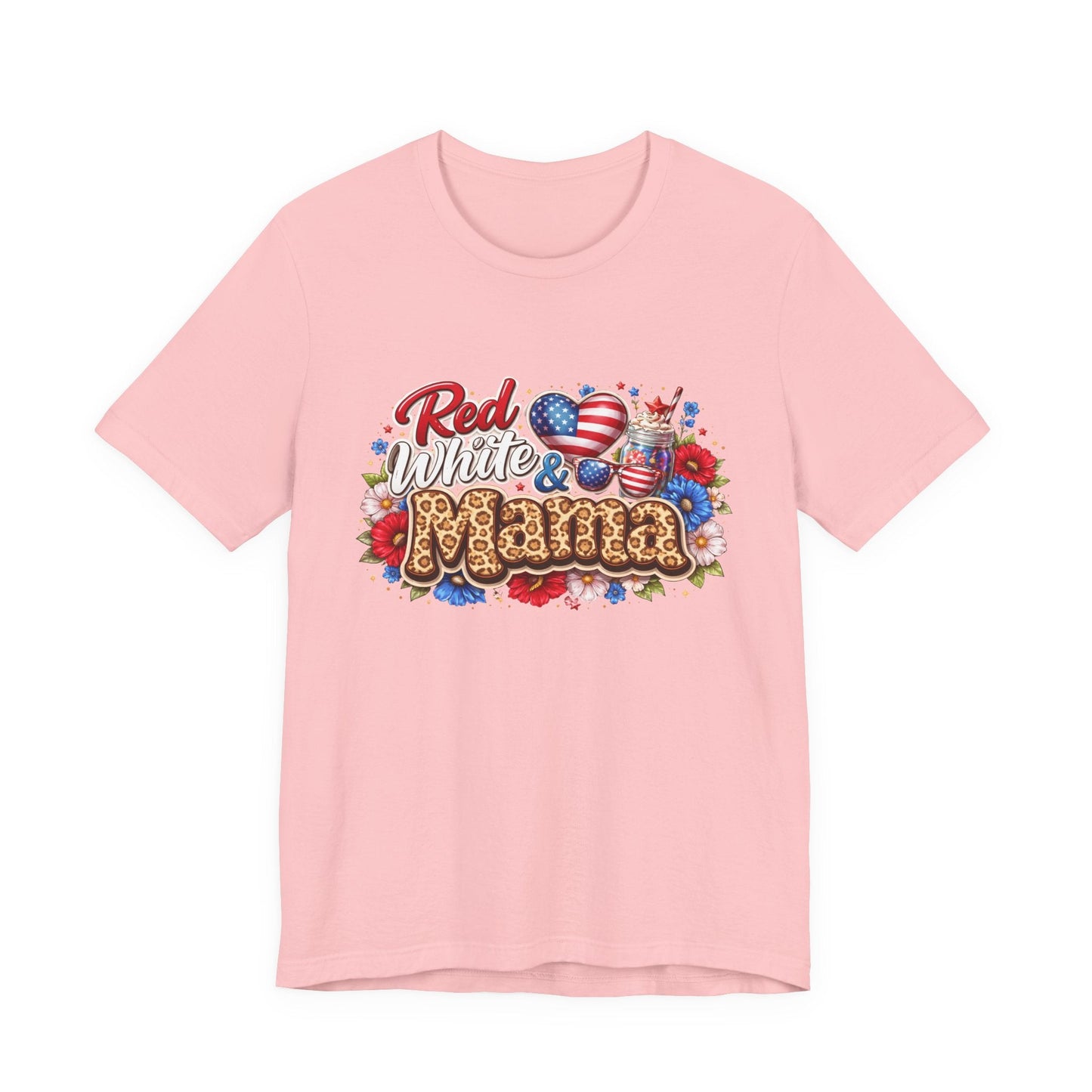 Red White & Mamma Tee — Patriotic Mom T-Shirt for Mother's Day & 4th of July