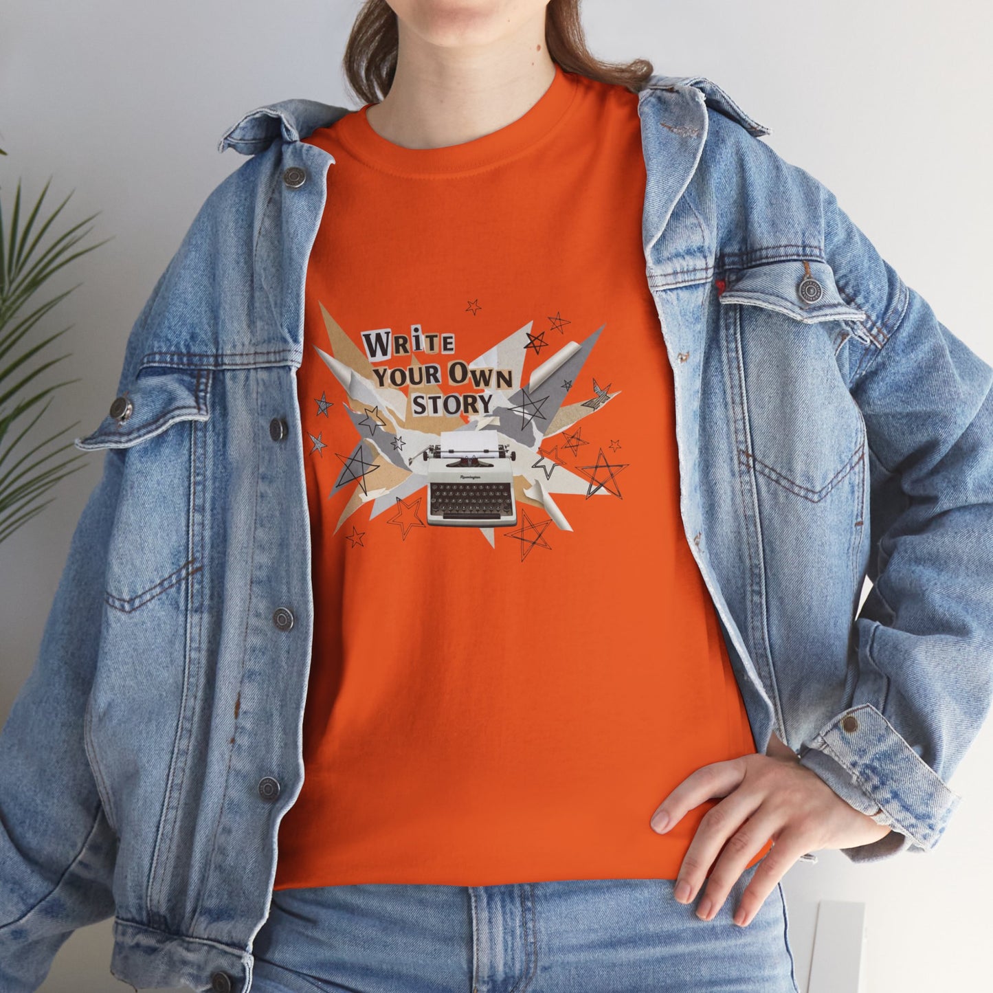 Write Your Own Story T-Shirt — Typewriter Graphic Tee Writer Gift Inspirational